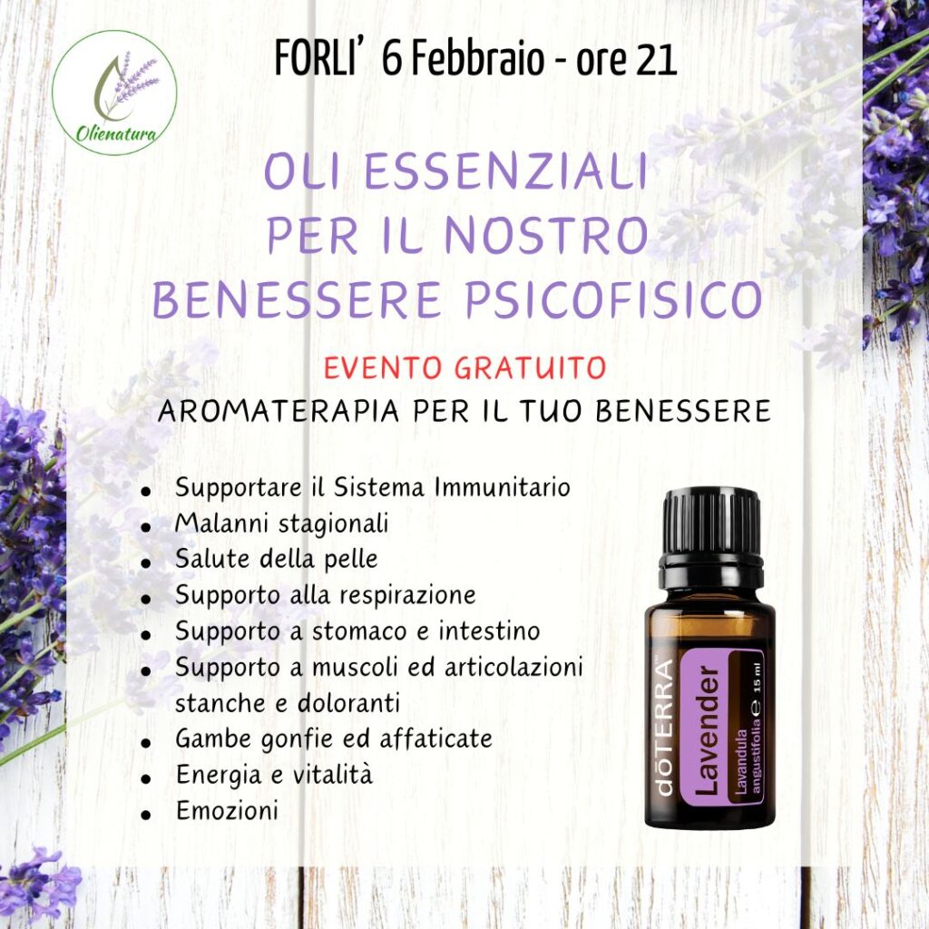 corso forli 6 febbraio oli essenziali